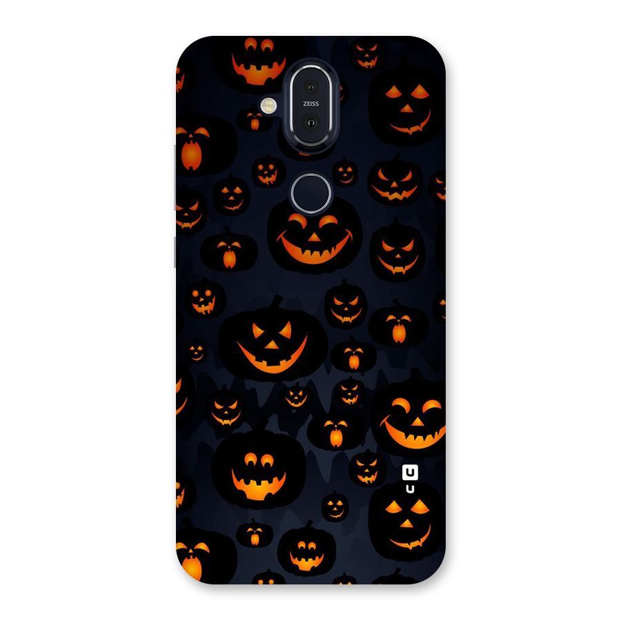 Pumpkin Smile Pattern Back Case for Nokia 8.1