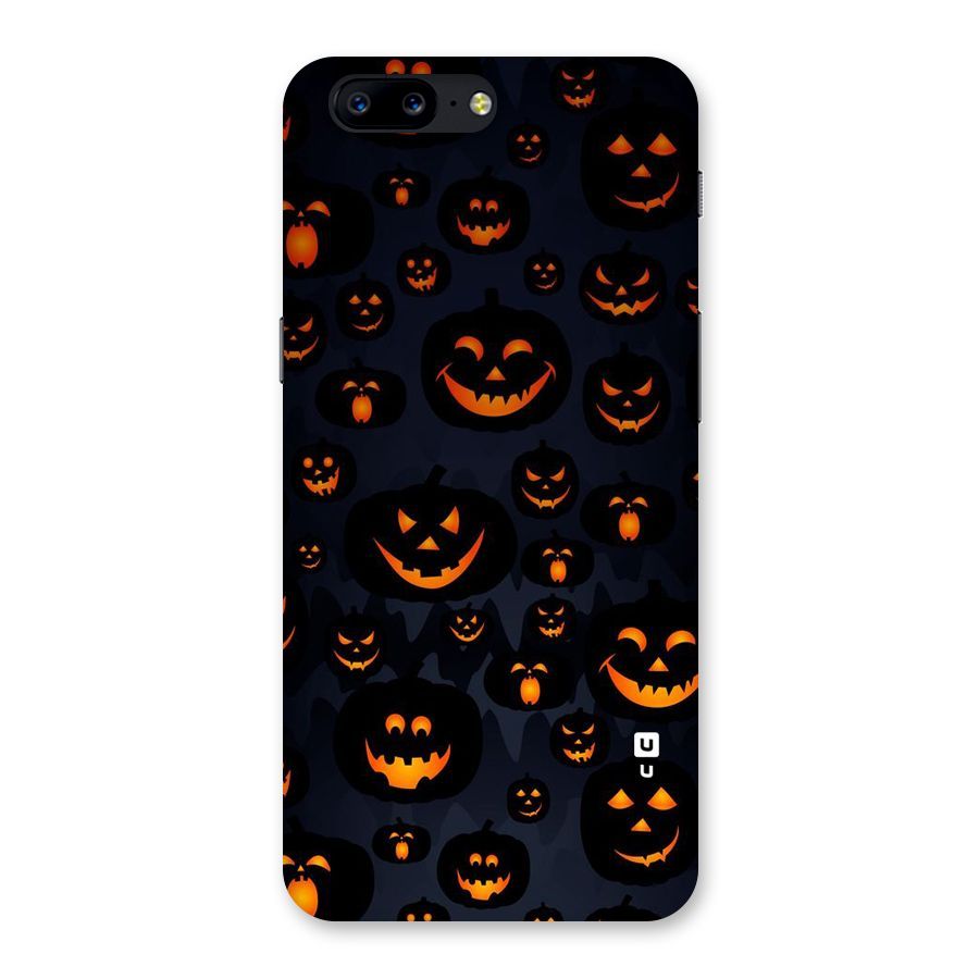 Pumpkin Smile Pattern Back Case for OnePlus 5