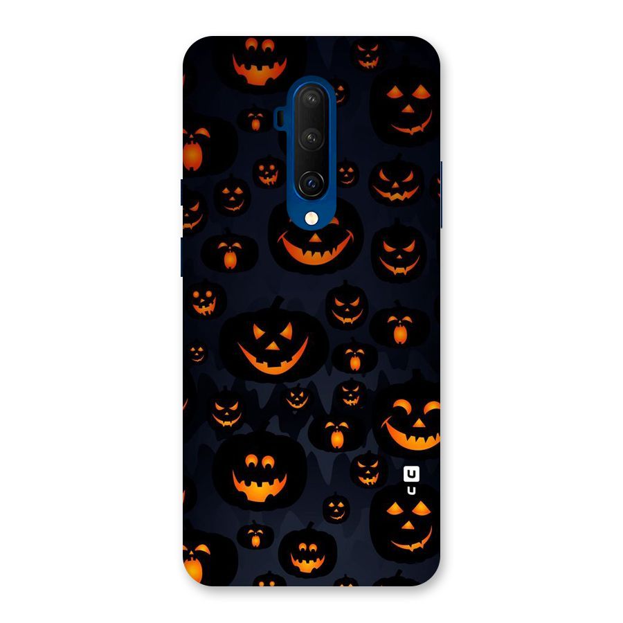 Pumpkin Smile Pattern Back Case for OnePlus 7T Pro