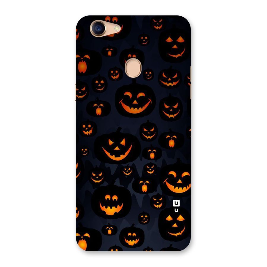 Pumpkin Smile Pattern Back Case for Oppo F5 Youth
