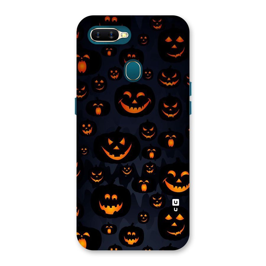 Pumpkin Smile Pattern Back Case for Oppo A11k