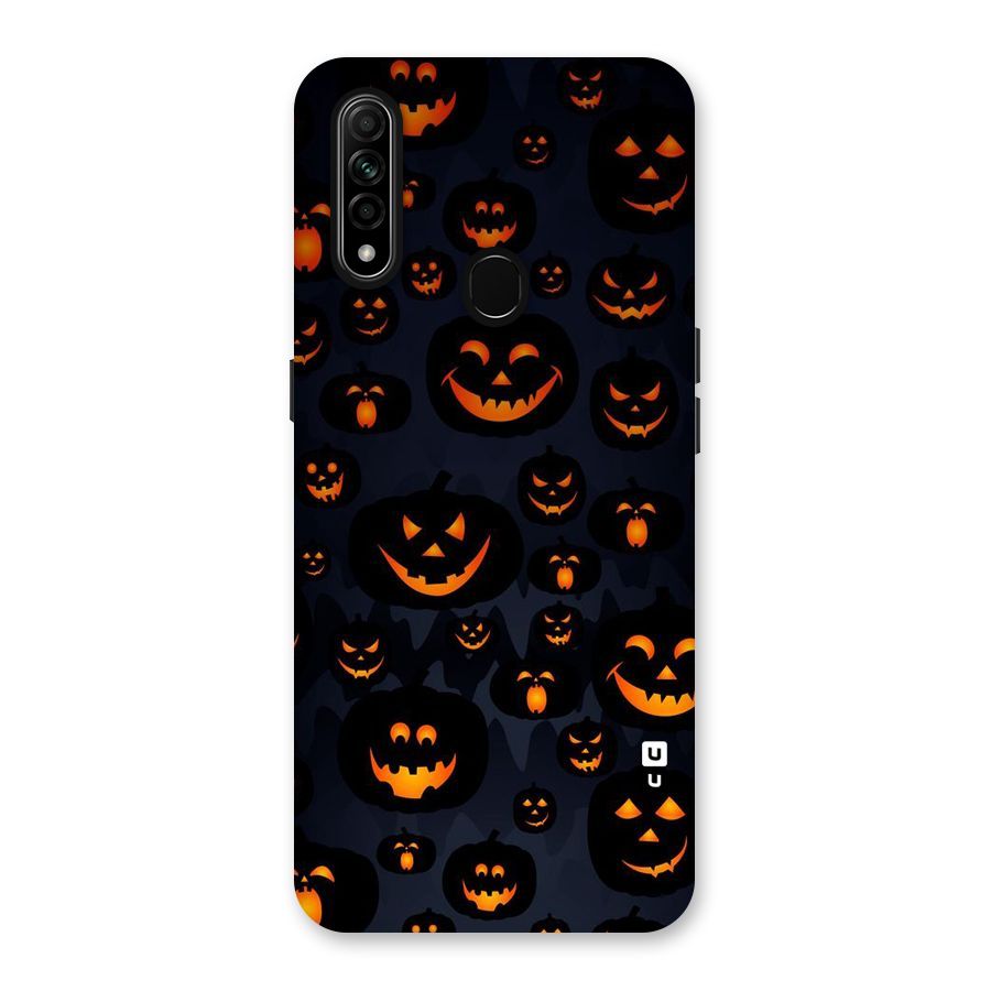 Pumpkin Smile Pattern Back Case for Oppo A31
