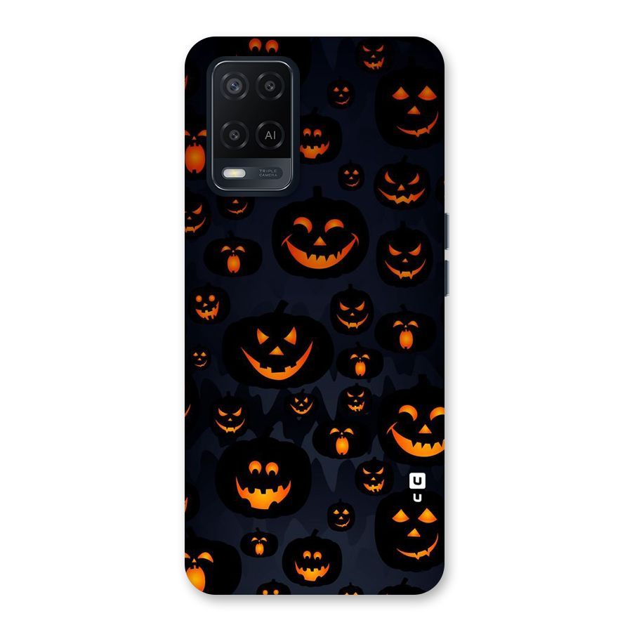 Pumpkin Smile Pattern Back Case for Oppo A54