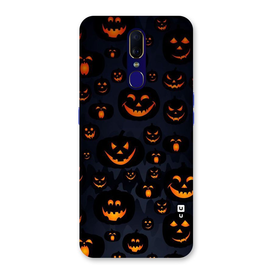 Pumpkin Smile Pattern Back Case for Oppo F11