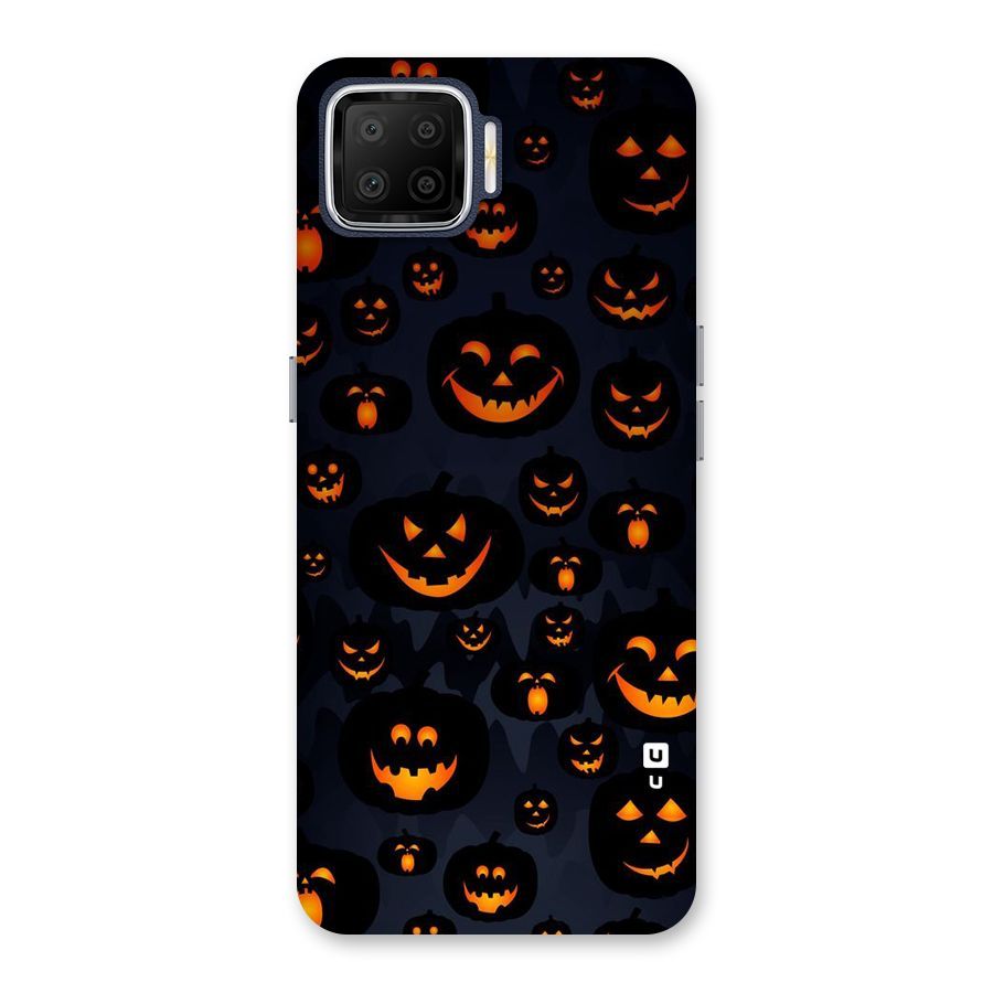 Pumpkin Smile Pattern Back Case for Oppo F17