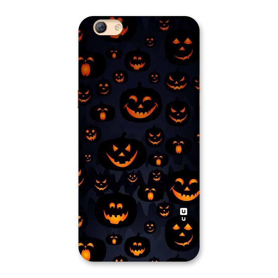 Pumpkin Smile Pattern Back Case for Oppo F3 Plus