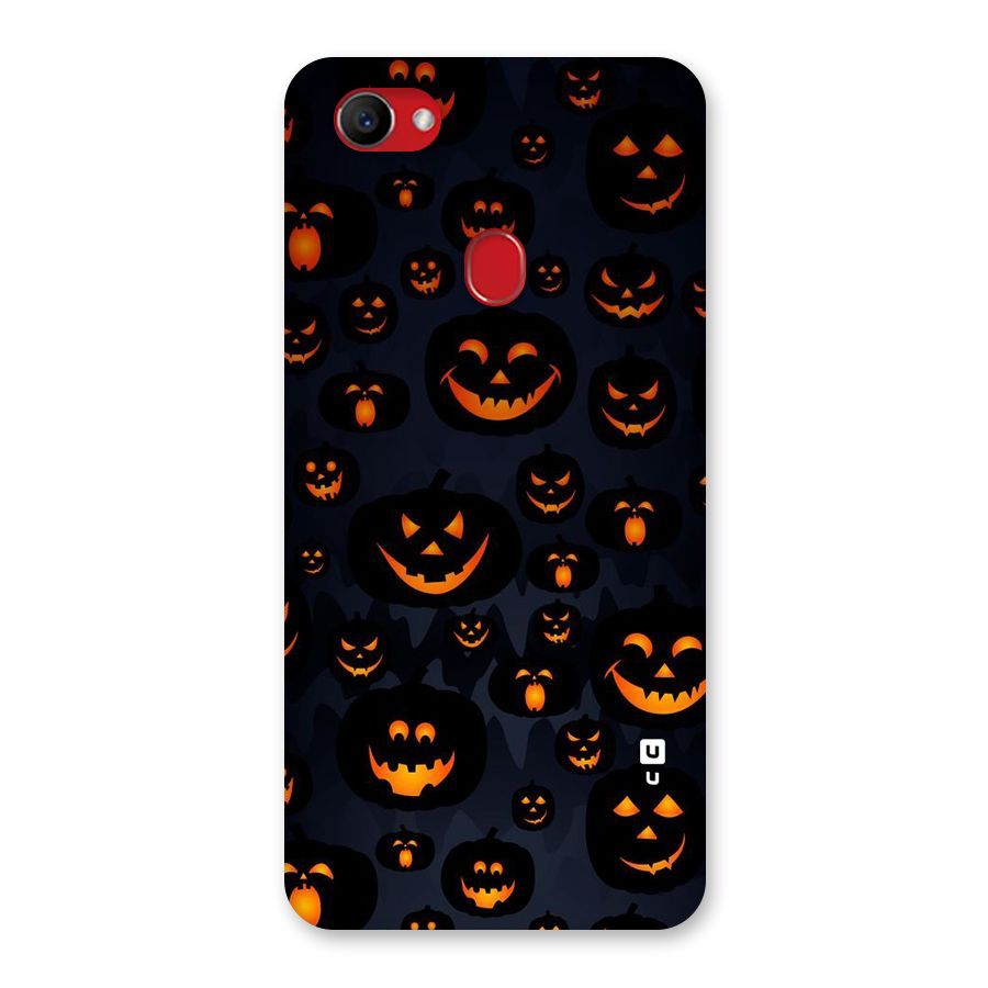 Pumpkin Smile Pattern Back Case for Oppo F7