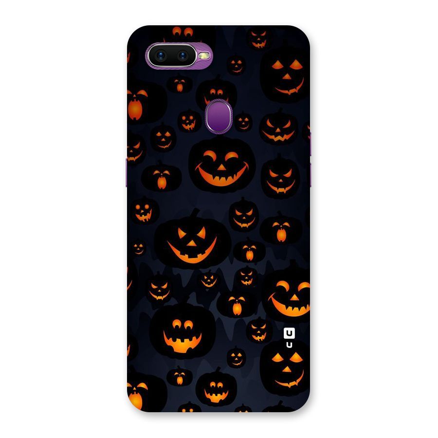 Pumpkin Smile Pattern Back Case for Oppo F9
