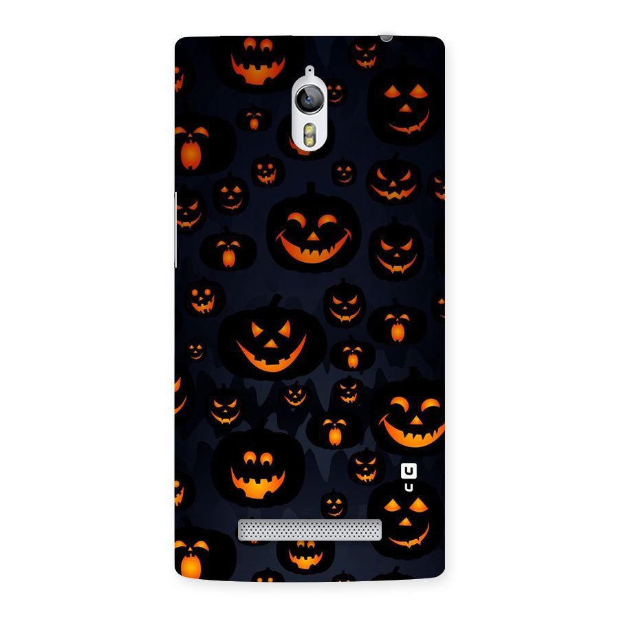 Pumpkin Smile Pattern Back Case for Oppo Find 7