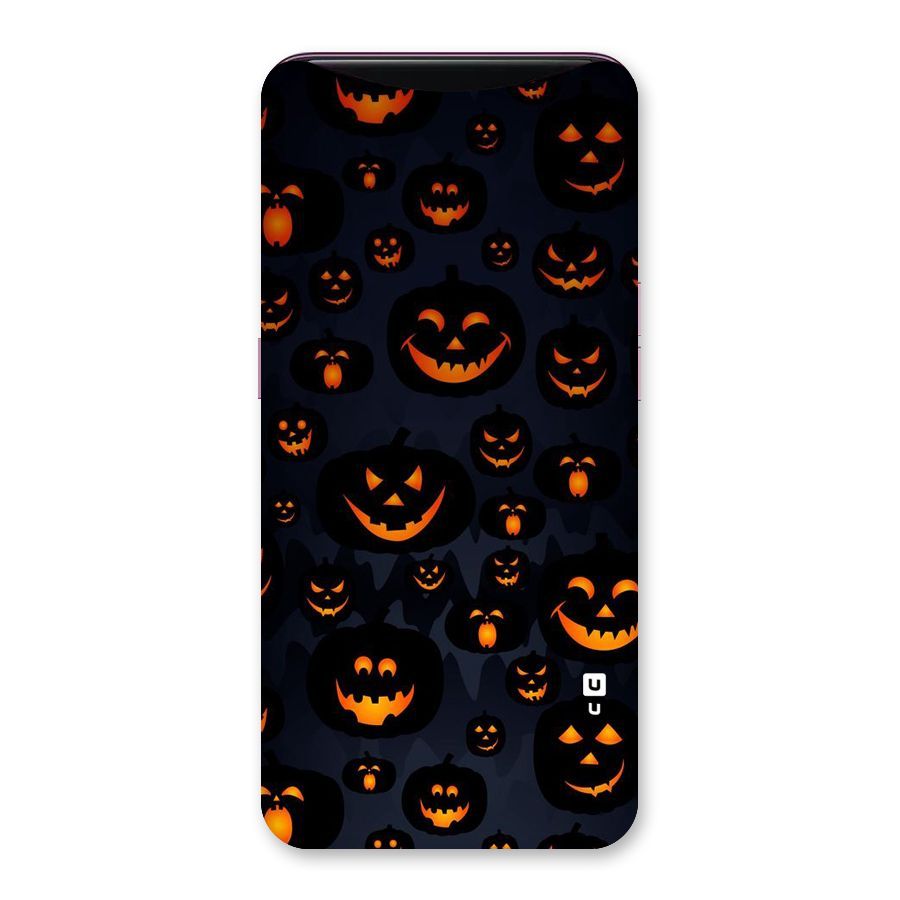 Pumpkin Smile Pattern Back Case for Oppo Find X