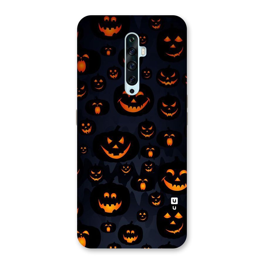 Pumpkin Smile Pattern Back Case for Oppo Reno2 F