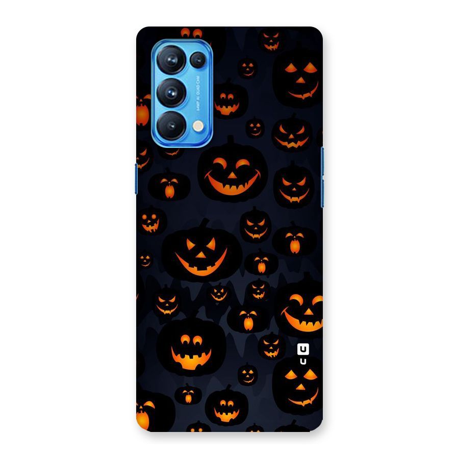 Pumpkin Smile Pattern Back Case for Oppo Reno5 Pro 5G