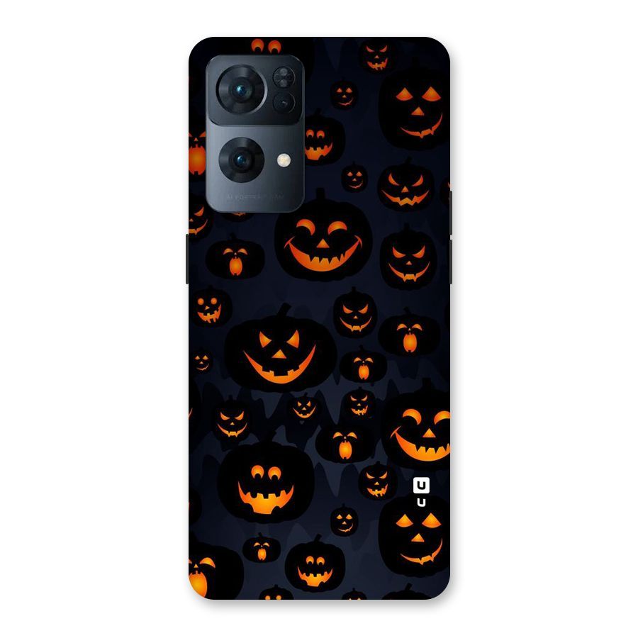 Pumpkin Smile Pattern Back Case for Oppo Reno7 Pro 5G