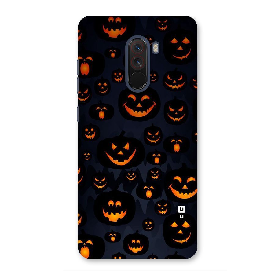 Pumpkin Smile Pattern Back Case for Poco F1