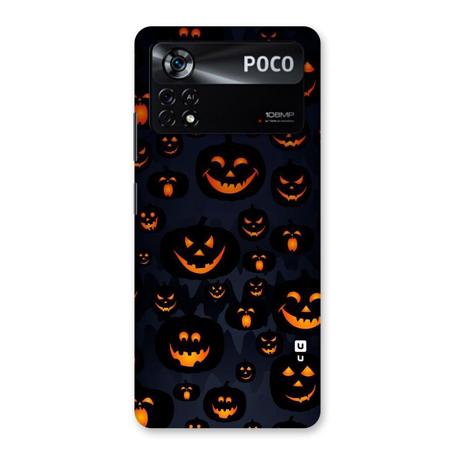 Pumpkin Smile Pattern Back Case for Poco X4 Pro 5G