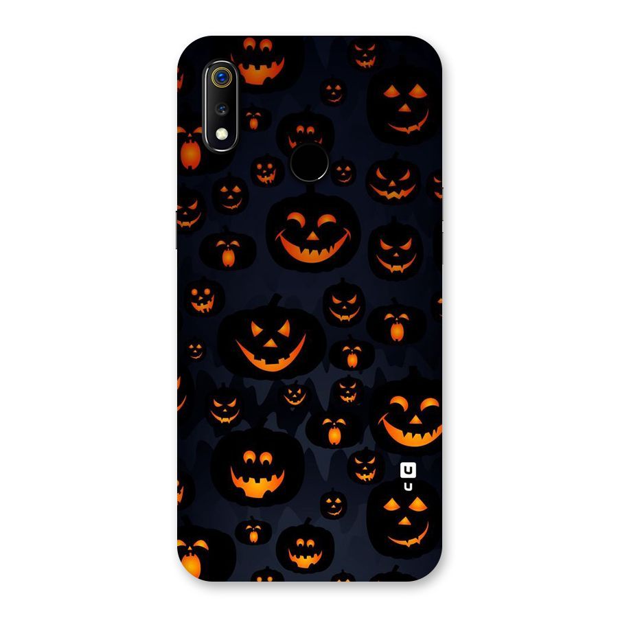 Pumpkin Smile Pattern Back Case for Realme 3