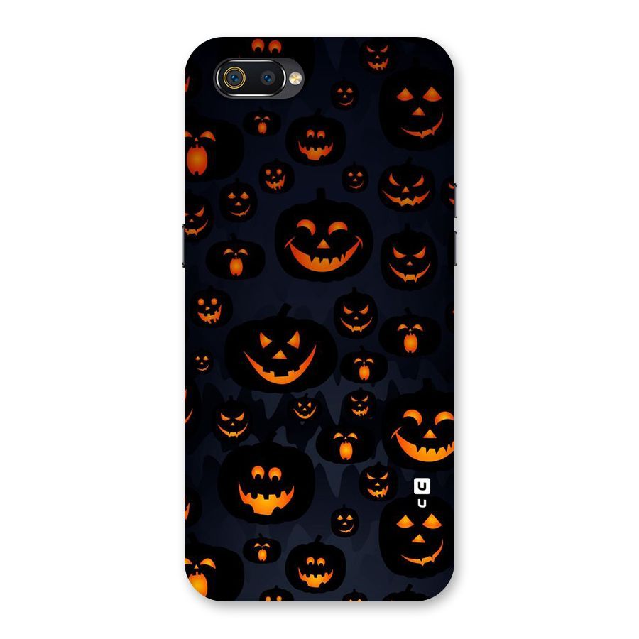 Pumpkin Smile Pattern Back Case for Realme C2