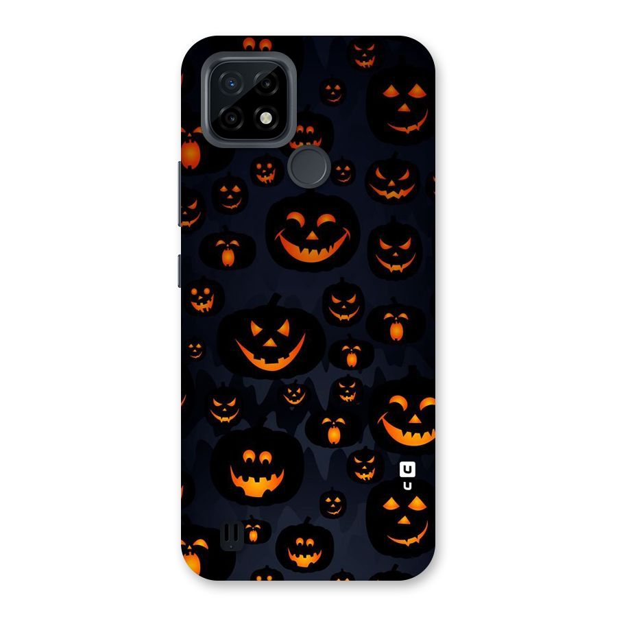 Pumpkin Smile Pattern Back Case for Realme C21