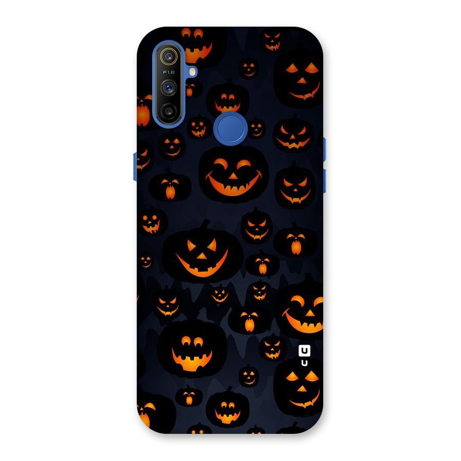 Pumpkin Smile Pattern Back Case for Realme Narzo 10A