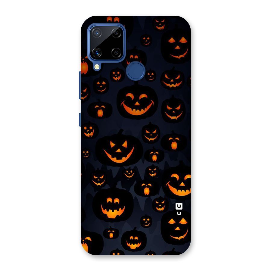 Pumpkin Smile Pattern Back Case for Realme Narzo 30A