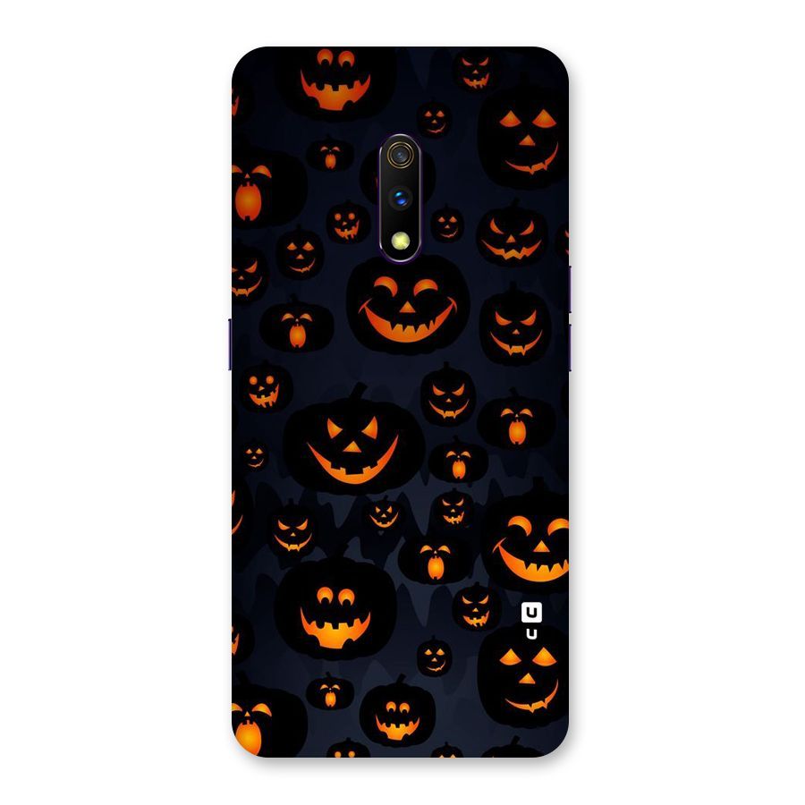 Pumpkin Smile Pattern Back Case for Realme X