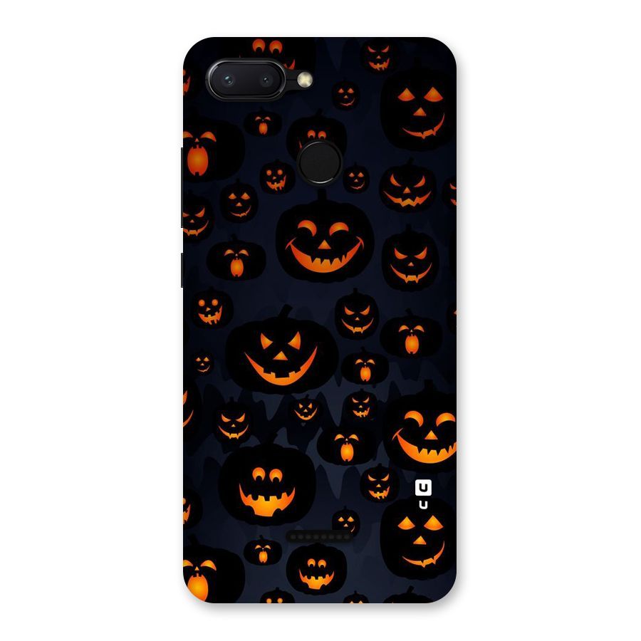 Pumpkin Smile Pattern Back Case for Redmi 6