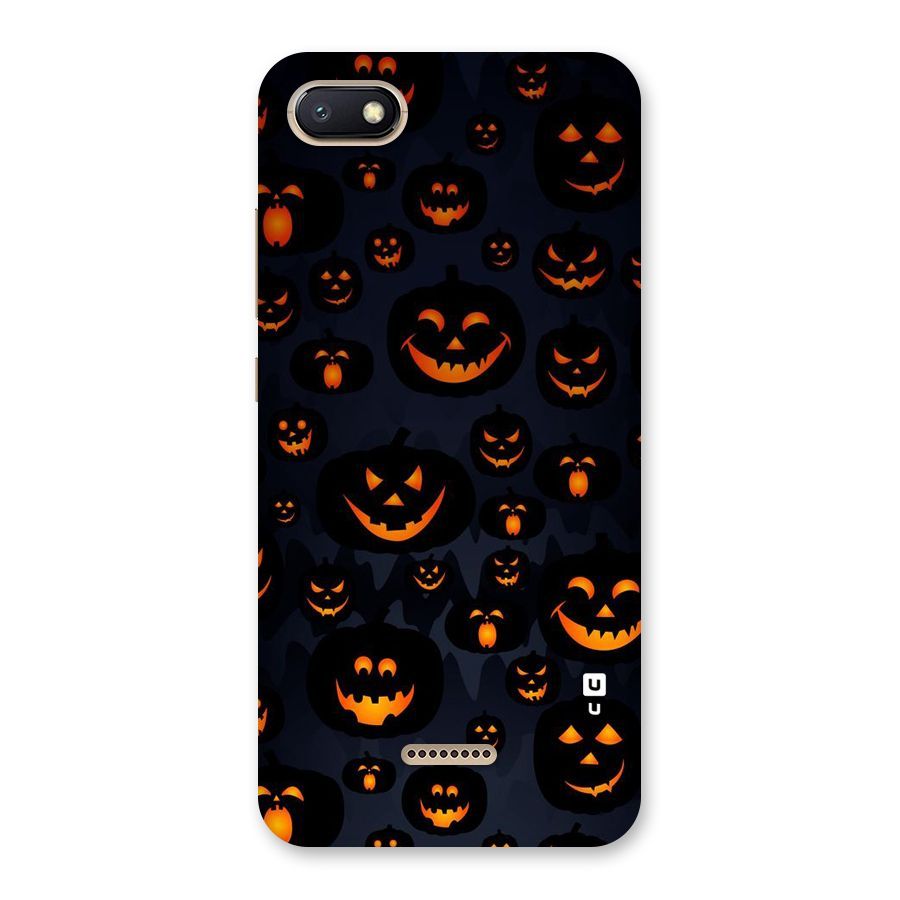Pumpkin Smile Pattern Back Case for Redmi 6A