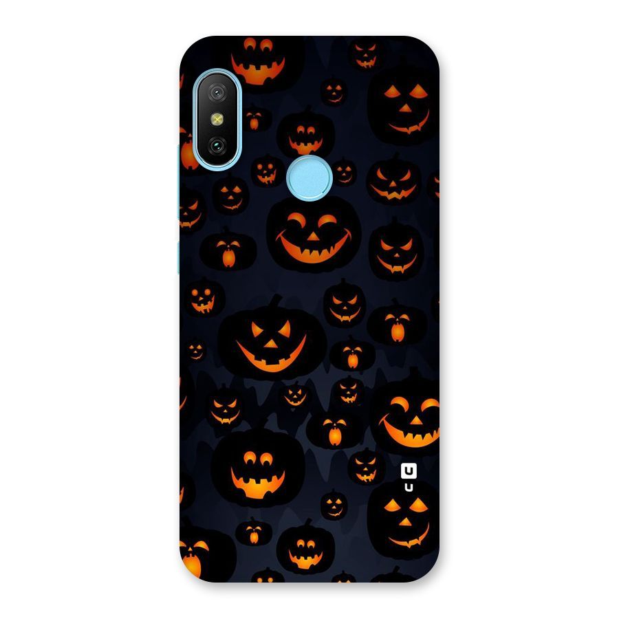 Pumpkin Smile Pattern Back Case for Redmi 6 Pro