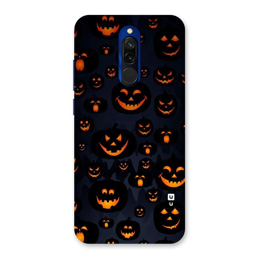 Pumpkin Smile Pattern Back Case for Redmi 8