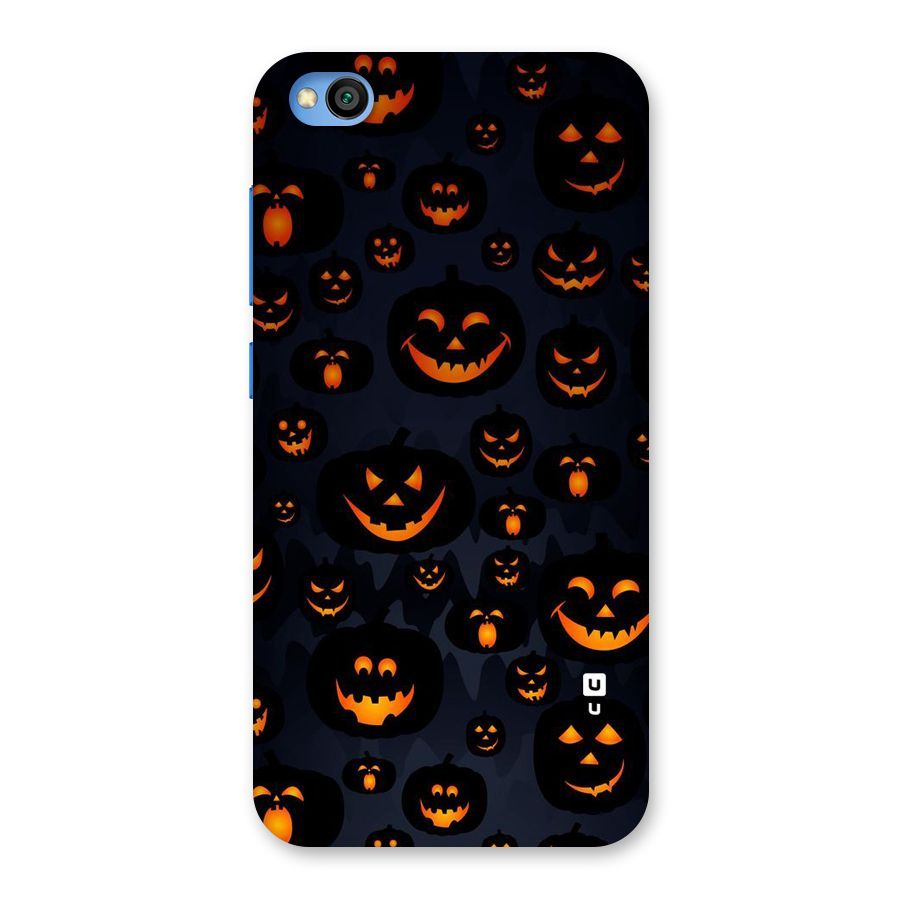 Pumpkin Smile Pattern Back Case for Redmi Go