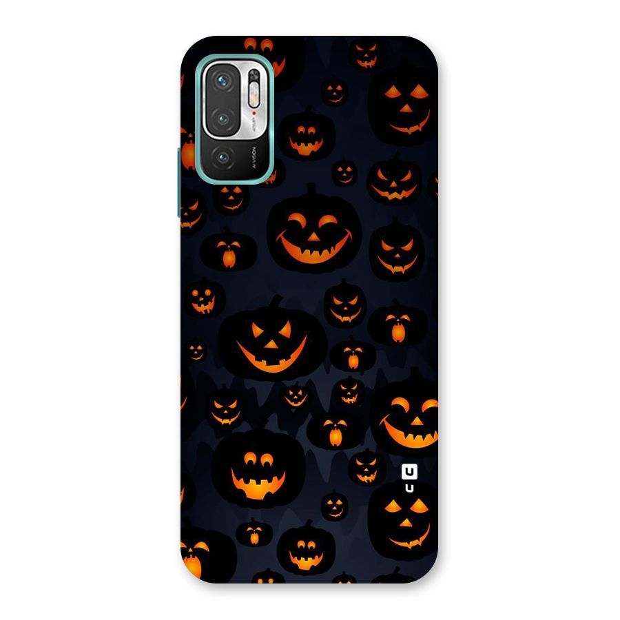 Pumpkin Smile Pattern Back Case for Redmi Note 10T 5G