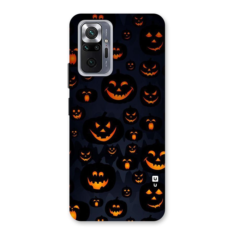 Pumpkin Smile Pattern Back Case for Redmi Note 10 Pro