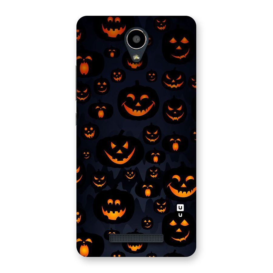 Pumpkin Smile Pattern Back Case for Redmi Note 2