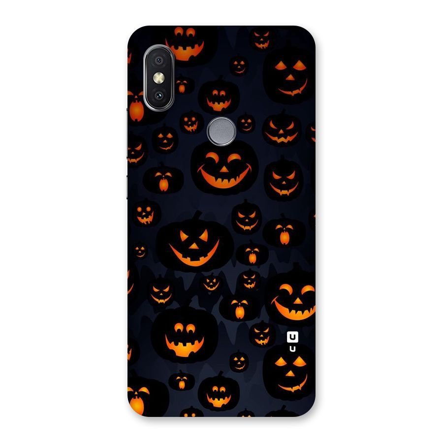 Pumpkin Smile Pattern Back Case for Redmi Y2