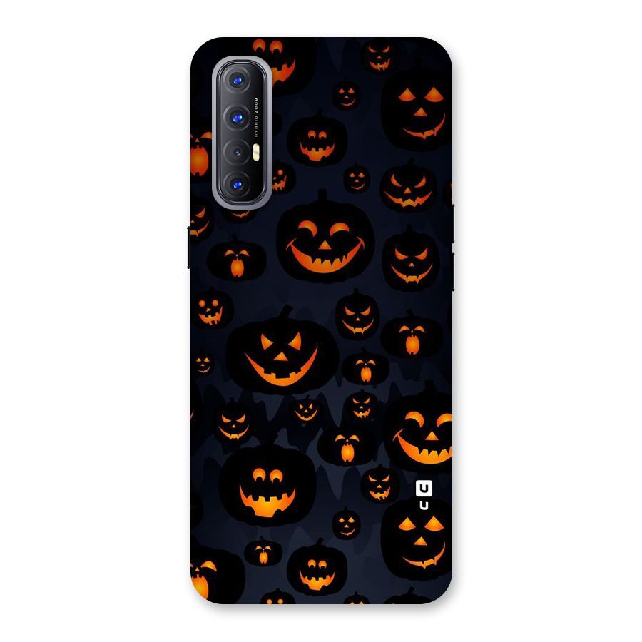 Pumpkin Smile Pattern Back Case for Reno3 Pro