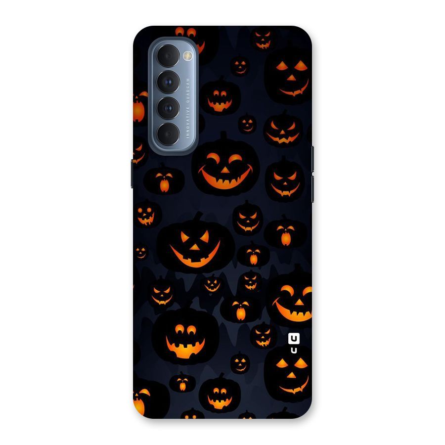 Pumpkin Smile Pattern Back Case for Reno4 Pro