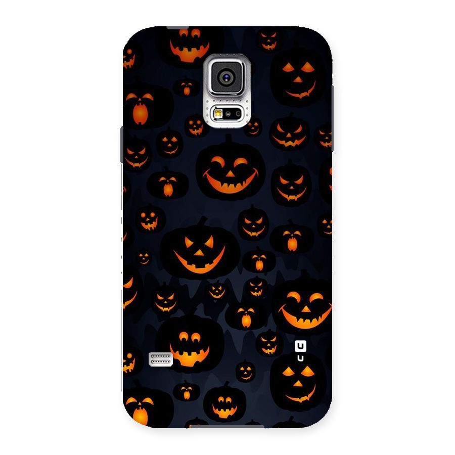 Pumpkin Smile Pattern Back Case for Samsung Galaxy S5