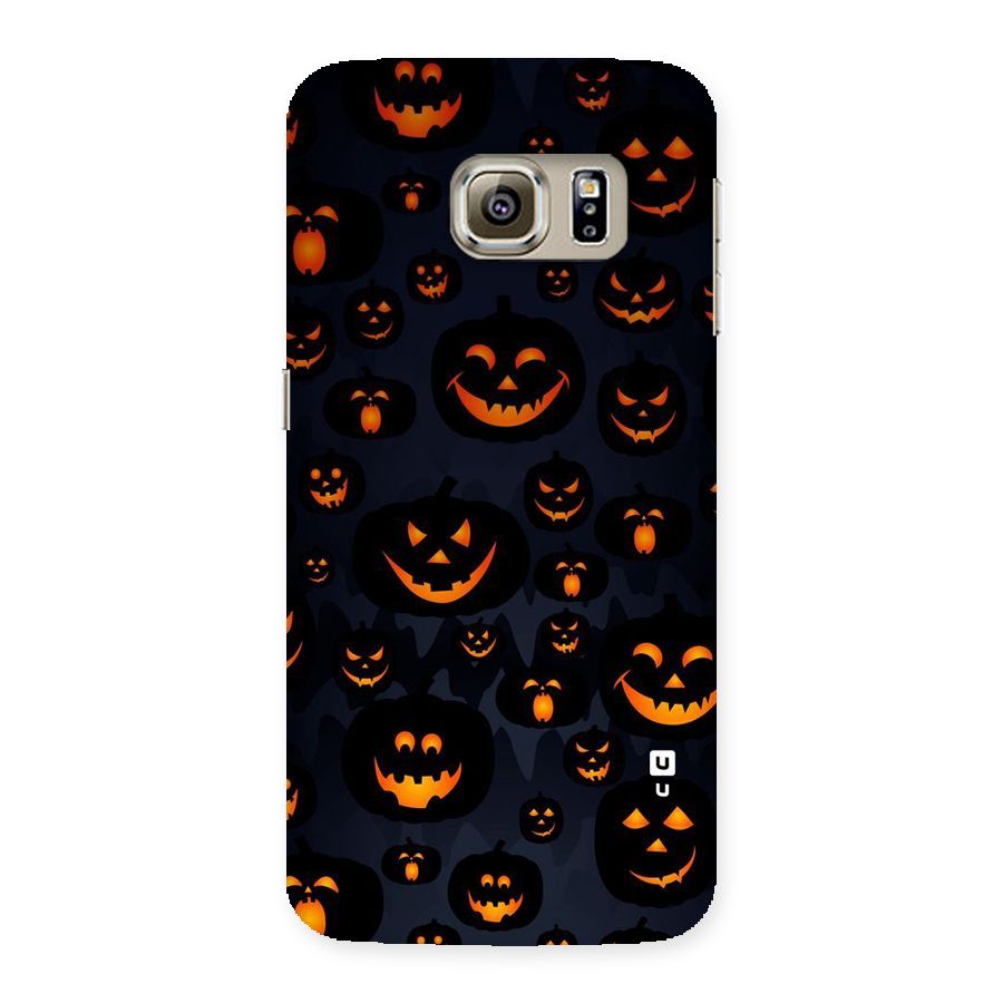 Pumpkin Smile Pattern Back Case for Samsung Galaxy S6 Edge