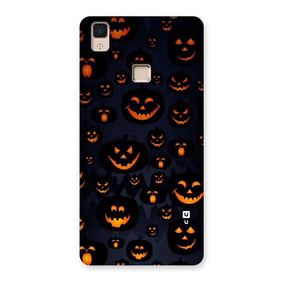 Pumpkin Smile Pattern Back Case for V3 Max
