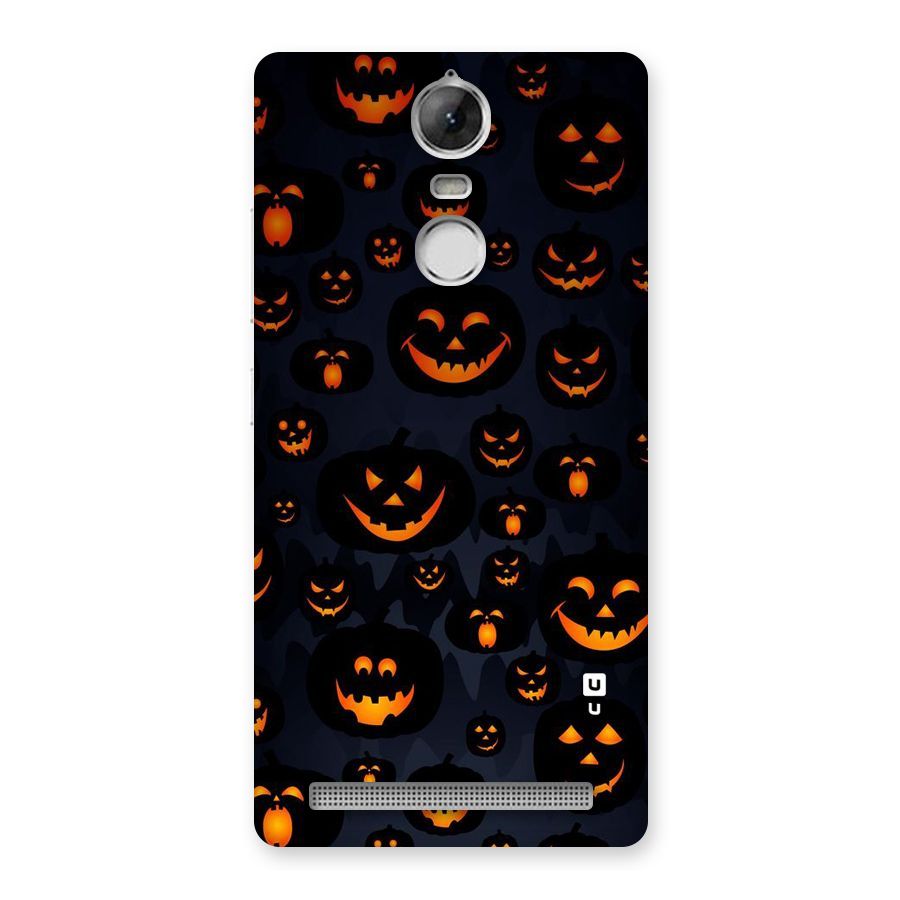 Pumpkin Smile Pattern Back Case for Vibe K5 Note