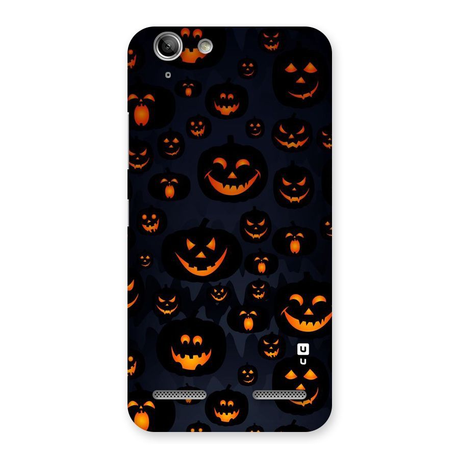 Pumpkin Smile Pattern Back Case for Vibe K5 Plus