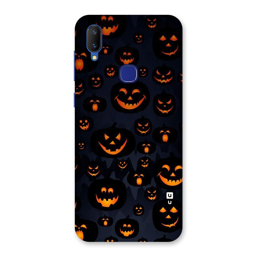 Pumpkin Smile Pattern Back Case for Vivo V11