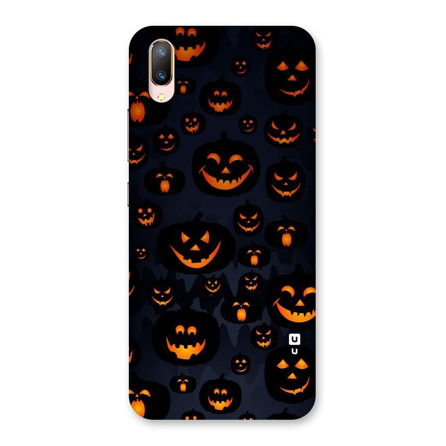 Pumpkin Smile Pattern Back Case for Vivo V11 Pro