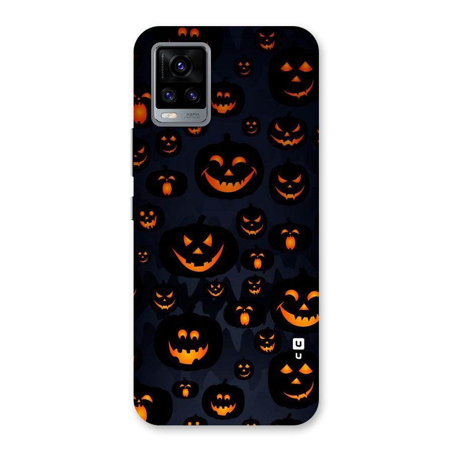 Pumpkin Smile Pattern Back Case for Vivo V20
