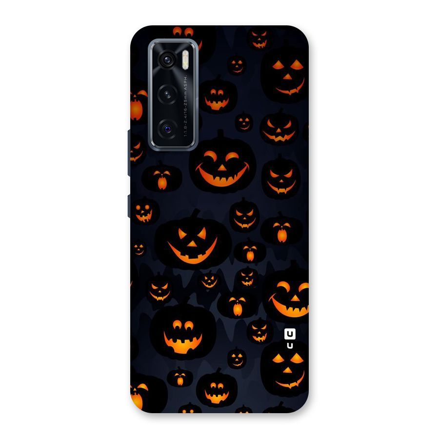 Pumpkin Smile Pattern Back Case for Vivo V20 SE
