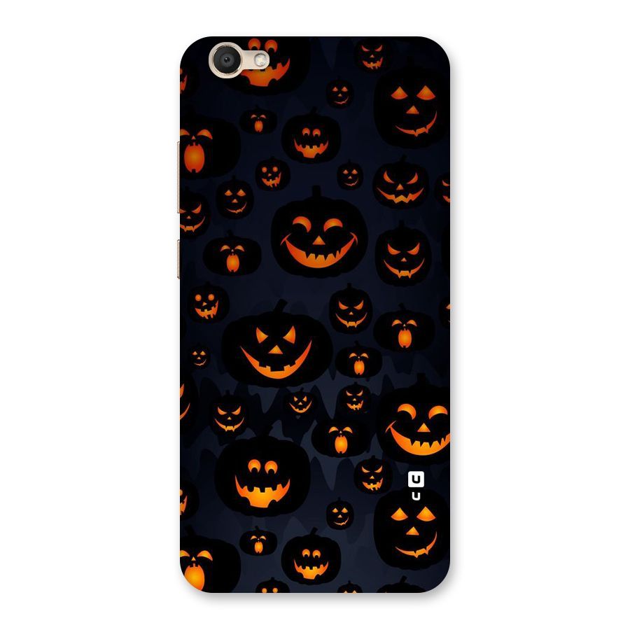 Pumpkin Smile Pattern Back Case for Vivo V5
