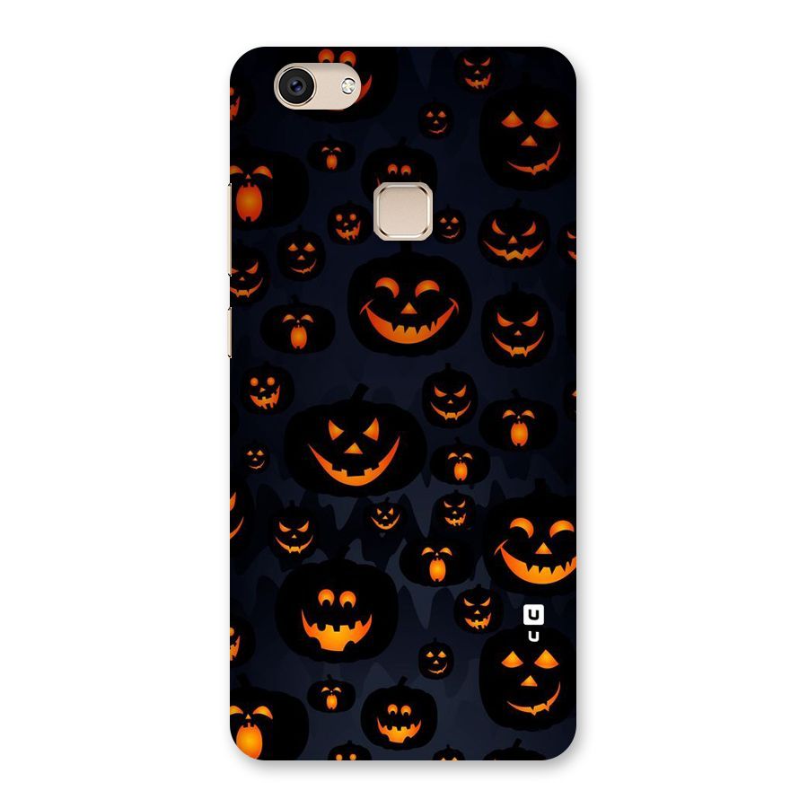 Pumpkin Smile Pattern Back Case for Vivo V7