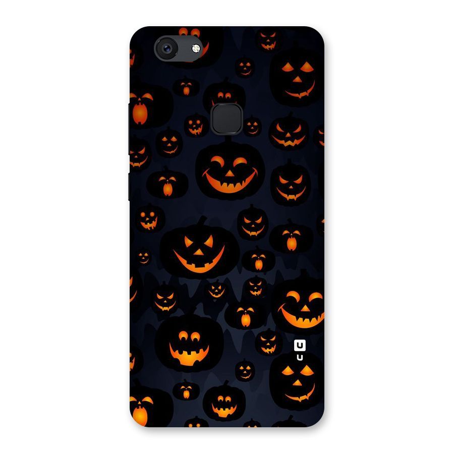 Pumpkin Smile Pattern Back Case for Vivo V7 Plus