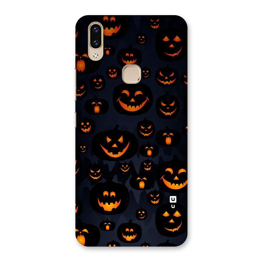 Pumpkin Smile Pattern Back Case for Vivo V9 Youth