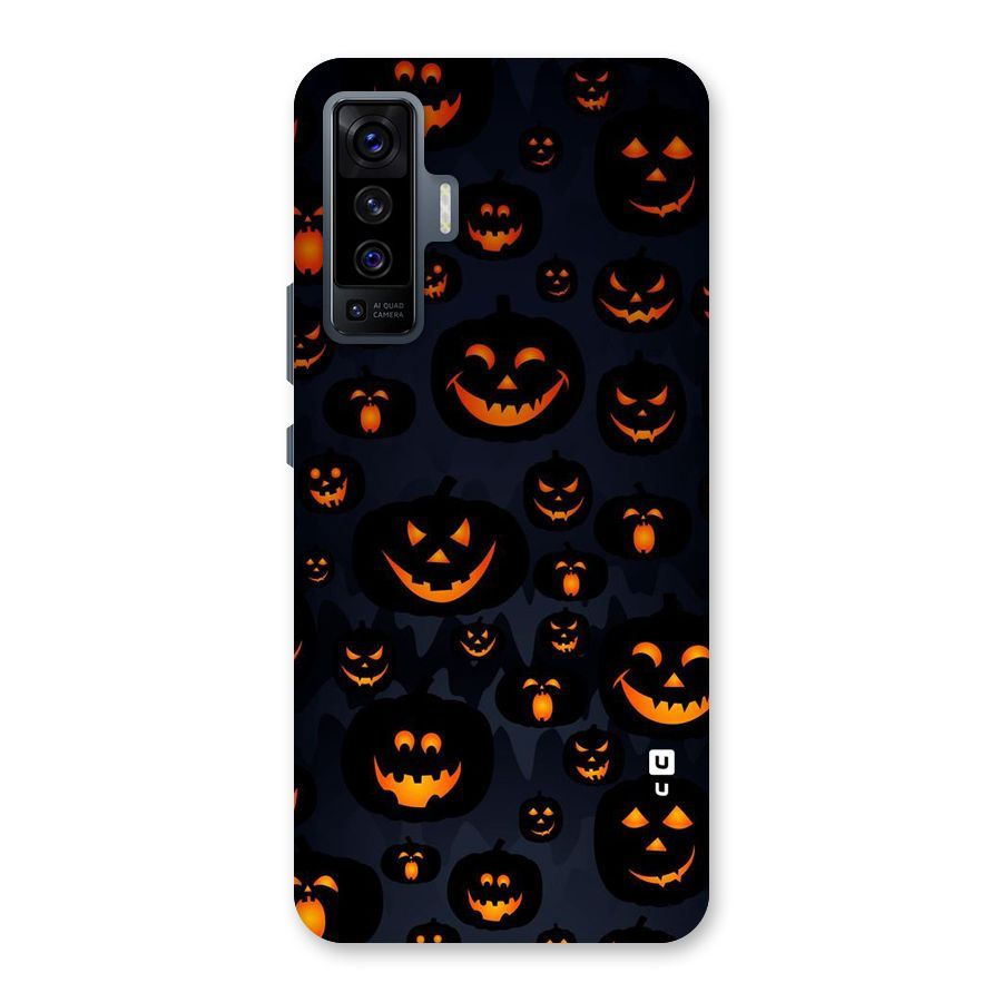 Pumpkin Smile Pattern Back Case for Vivo X50